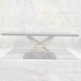 Dayboro dining table dimension diagram, 200 x 100 cm