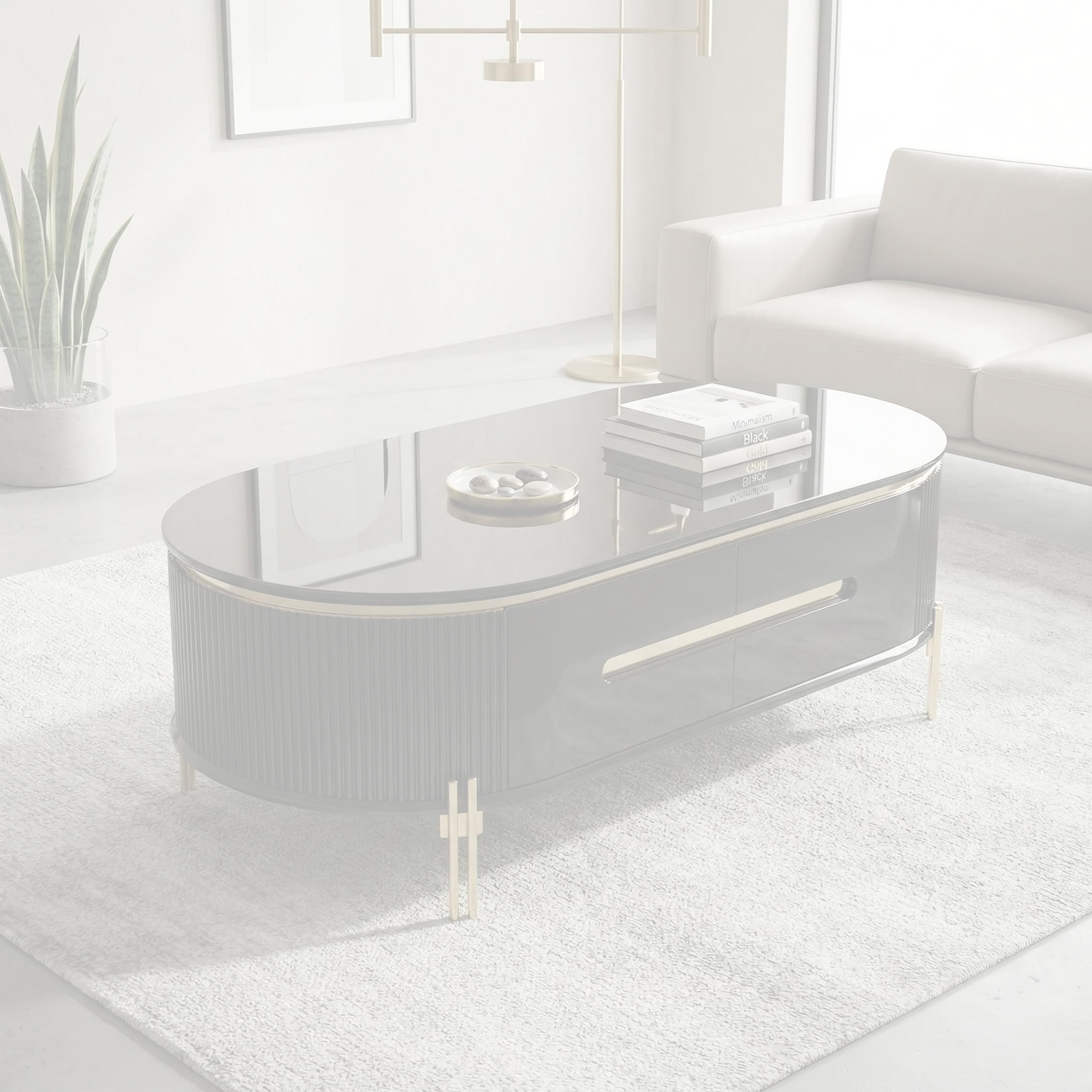 Dazzle Coffee Table dimension diagram — 120 x 60 x 45 cm