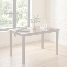 Dell Dining Table dimension diagram - 4 seater 110 x 70 x 76 cm, 6 seater 150 x 90 x 76 cm