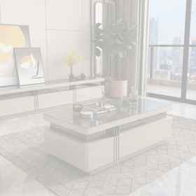Delta Coffee Table Grey & Black dimension diagram — 120 x 60 x 42 cm
