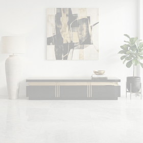 Delta Entertainment Unit Black & Gold dimension diagram — 200 x 40 x 42 cm