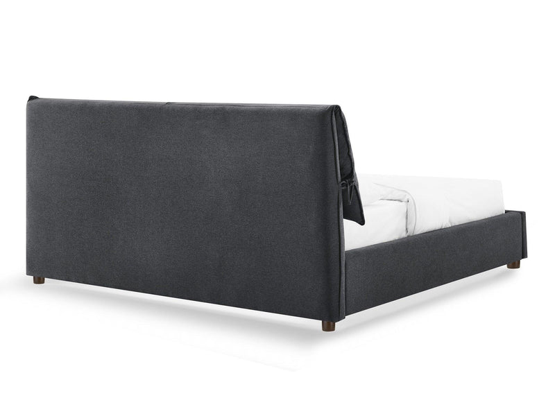 Diego Fabric Upholster Bed Frame with Thick Cushioned Head available in Queen Size - The A2Z Furniture