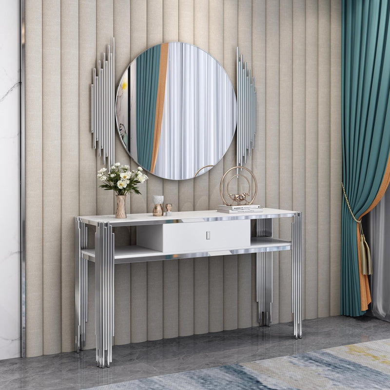 Douglas Console Table with Mirror | Modern & Stylish | The A2Z Furniture