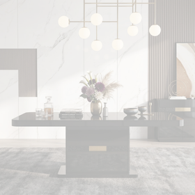 Drome Dining Table dimension diagram - 200 x 100 x 75 cm