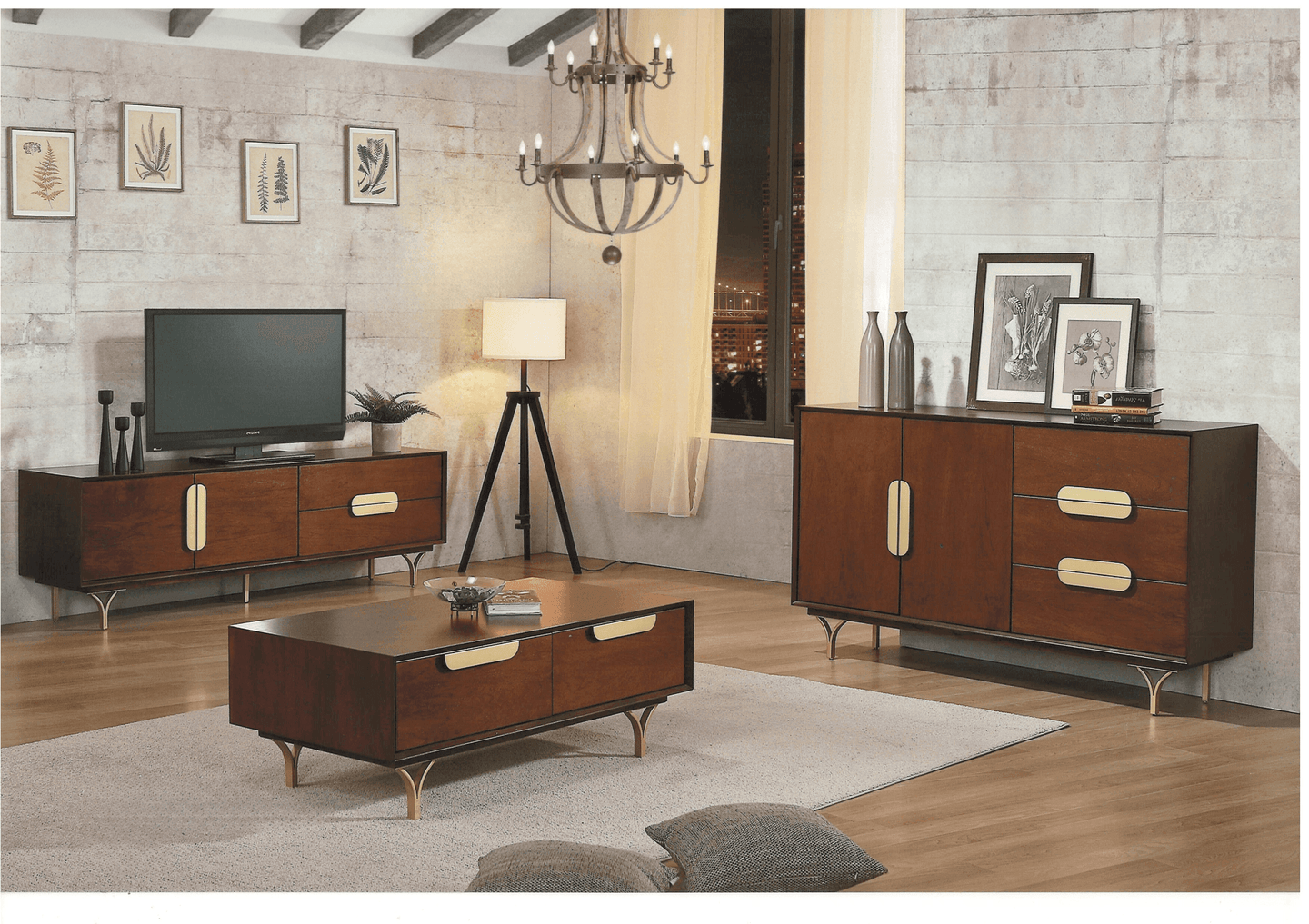 Buffet Tables Gold Coast Modern, Black, Hallway The A2Z Furniture