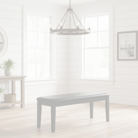 Dusk dining bench dimension diagram: 122 cm wide, 42 cm deep, 45 cm seat height, 90 cm overall height