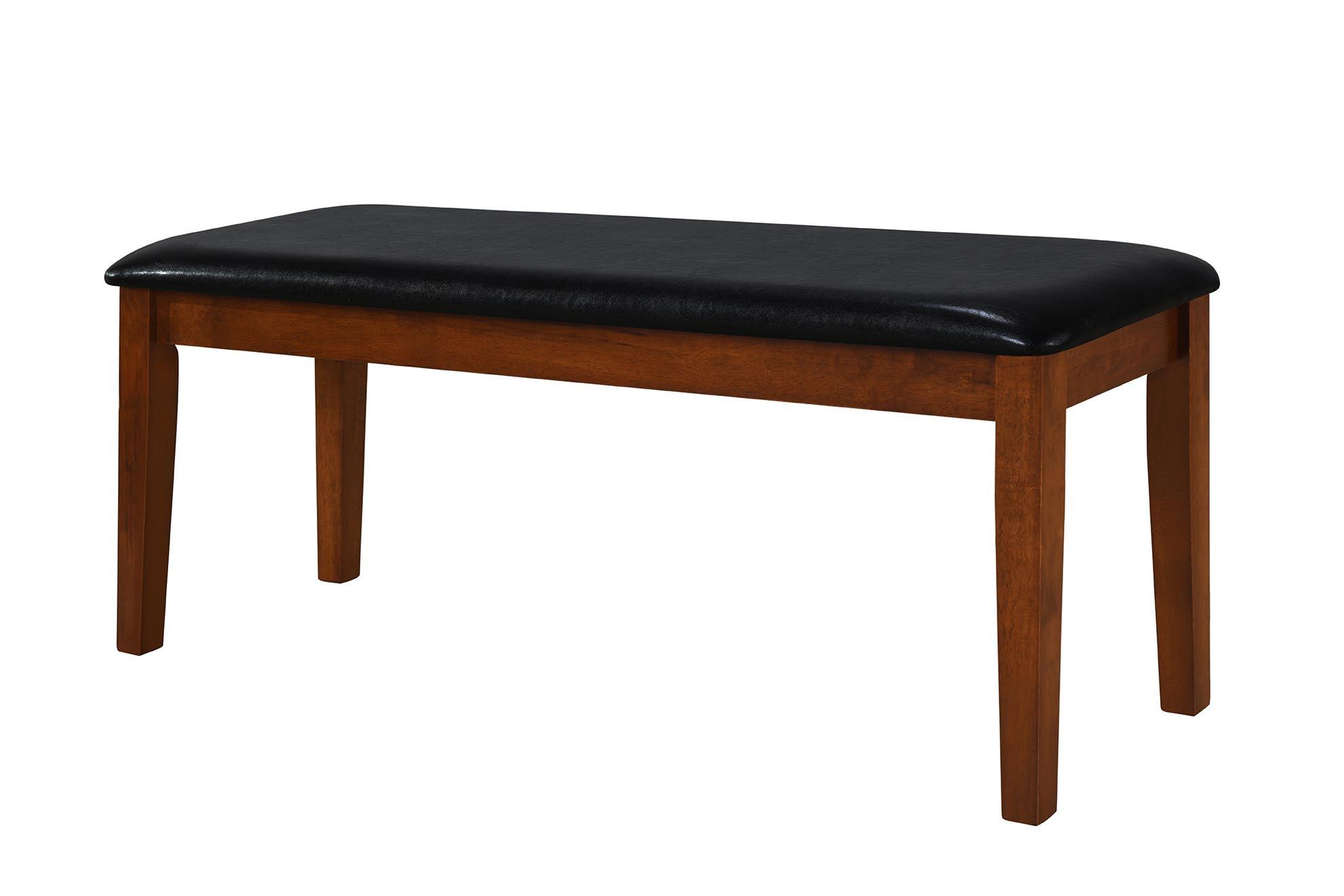 Dusk Dining Bench - Brown with Brown PU Leather - Modern Design and Comfort | The A2Z Furniture