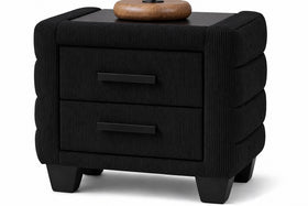 Federal Bedside Table in Black, supplier photo