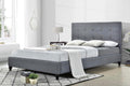Franco Fabric Bed in Grey color, available in 5 sizes from The A2Z Furniture - affordable and stylish addition to any bedroom