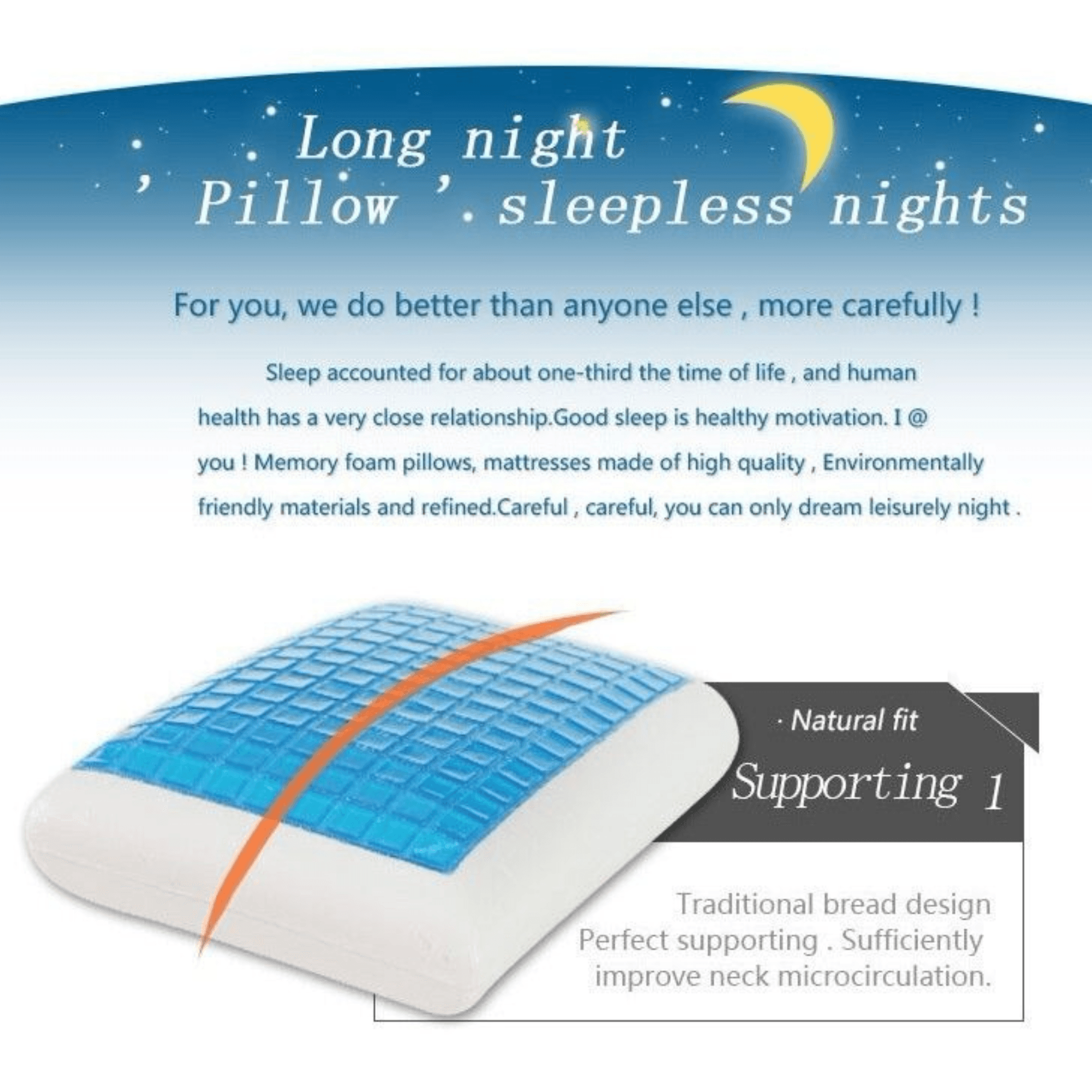 Gel Infused Memory Foam Pillow