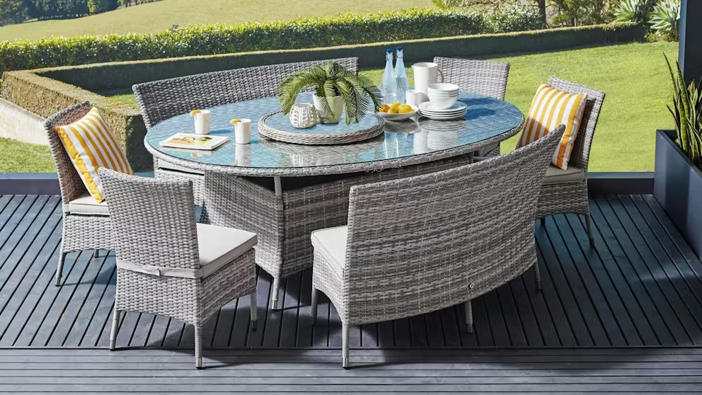 Tahiti 7 Piece Outdoor Wicker Dining Set