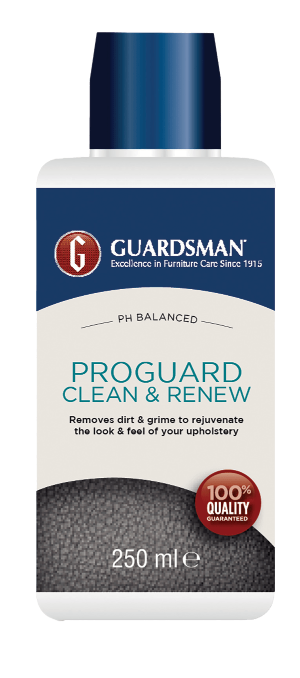 Guardsman ProGuard Clean & Renew upholstery cleaner bottle, 250ml, for furniture care