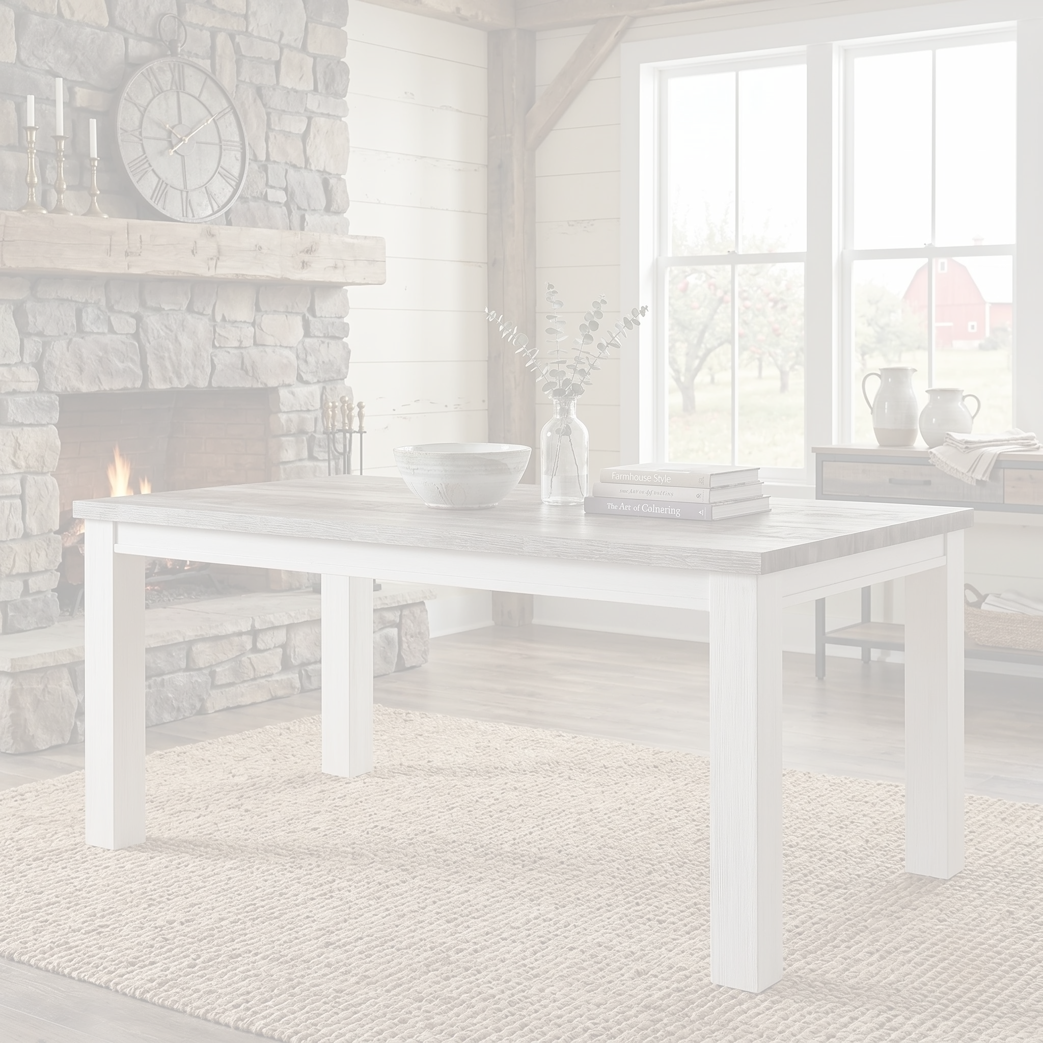 Homestead Dining Table dimension diagram - 190 cm long, 100 cm wide, 78 cm high