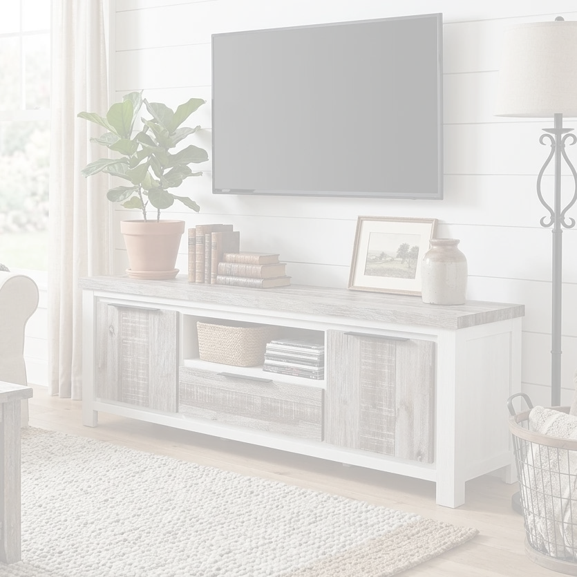 Homestead TV Unit dimension diagram — 210 x 45 x 63 cm