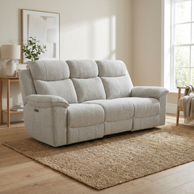 Hudson 3 Seater Electric Recliner Lounge
