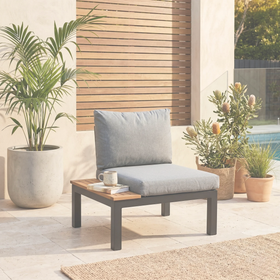Hydra 1 Seater Outdoor Sofa dimension diagram base