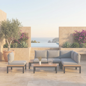Hydra 4 Piece Outdoor Set dimension diagram base