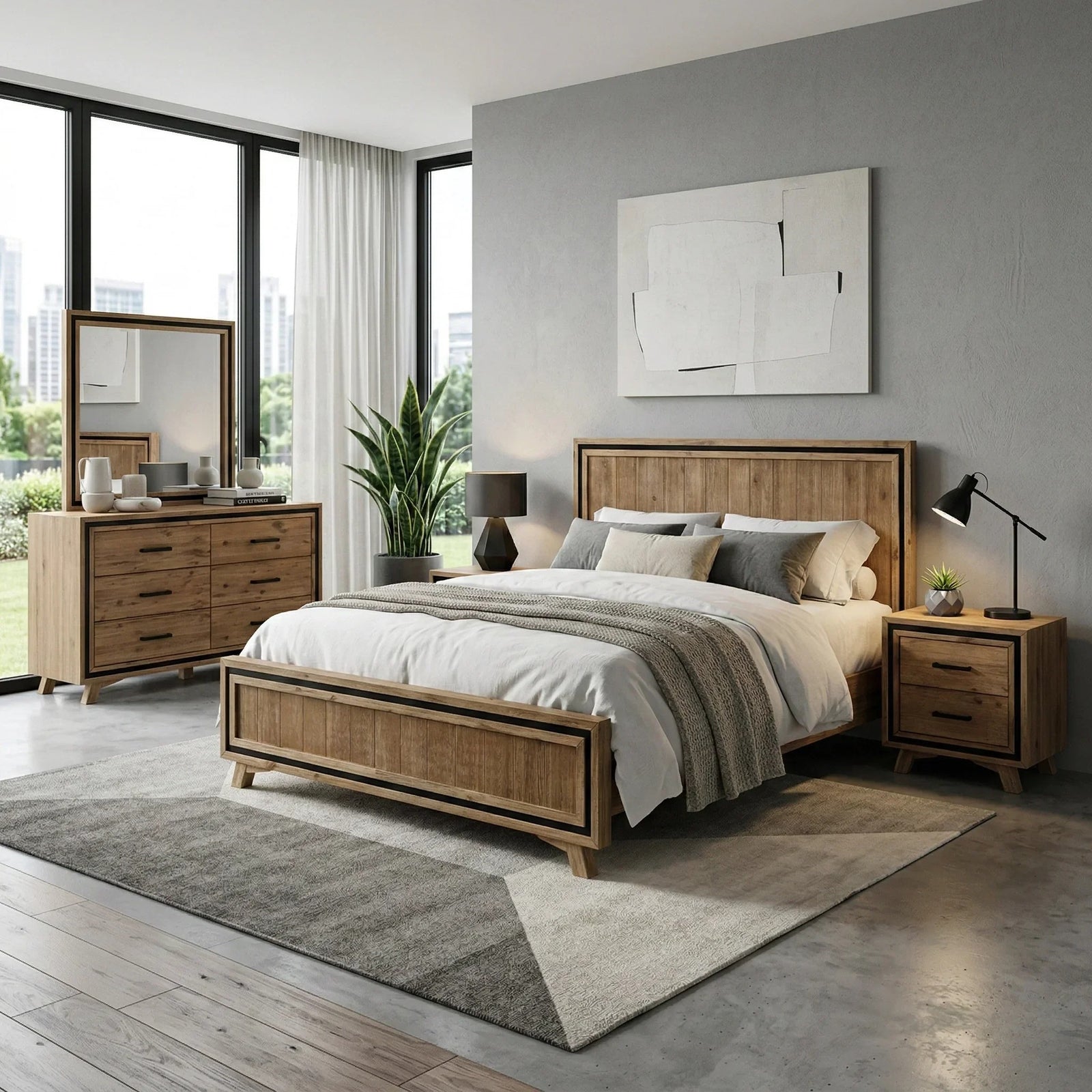 Jack 4 Piece Dresser Bedroom Suite