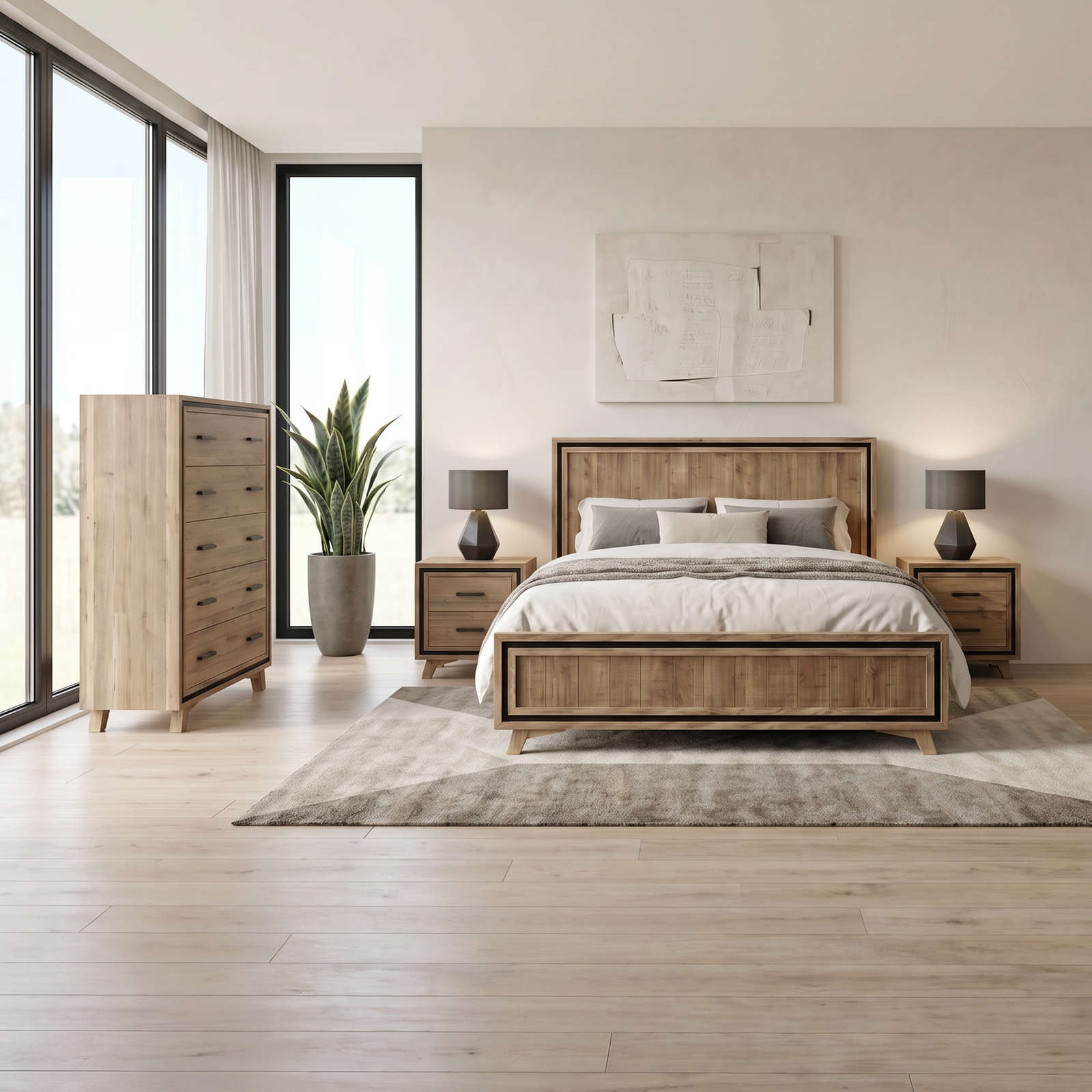 Jack 4 Piece Tallboy Bedroom Suite