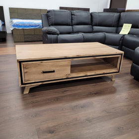 Jack Coffee Table - Modern Acacia Wood with Storage -  The A2Z Furniture