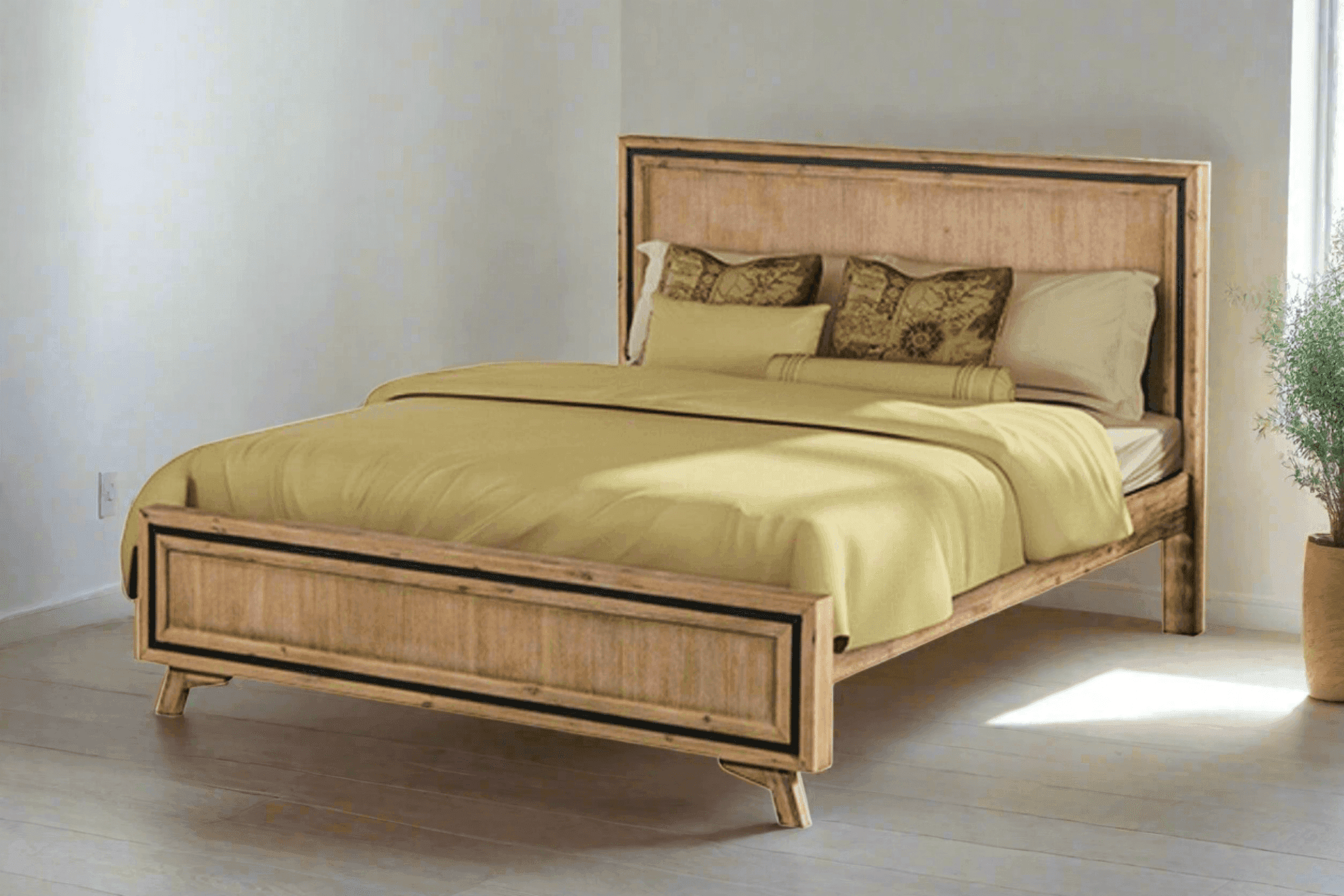 Jack Acaica Wood Bed Frame 