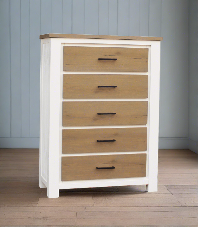 Jade Tallboy - Hamptons Style Wooden Chest of Drawers | The A2Z Furniture