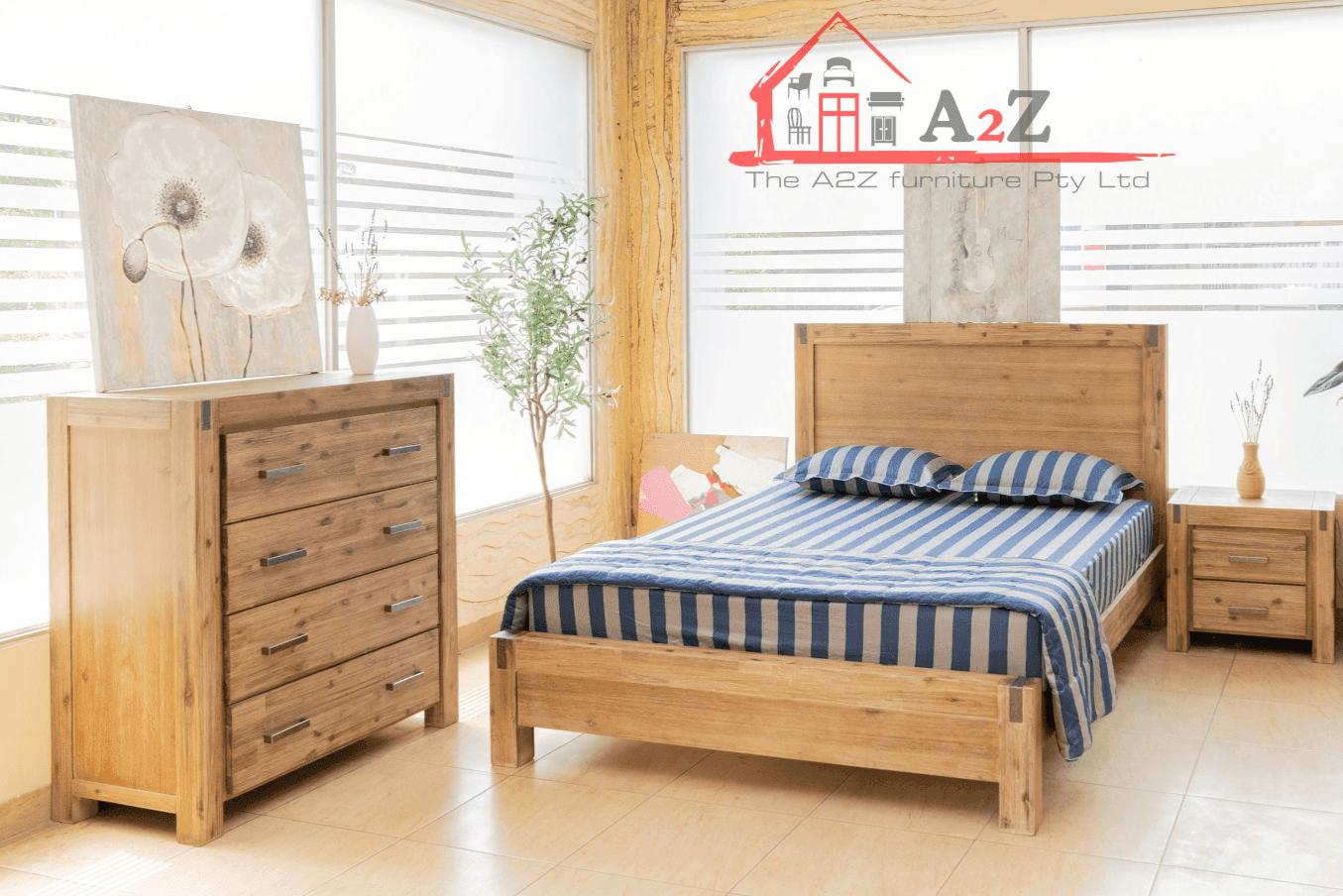 Jayden 4 Piece Tallboy Bedroom Suite