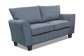 Grey sofa on a white background