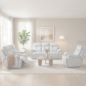 Lalor Electric 3+2+1 Silver Recliner Package dimension diagram placeholder — measurements coming soon