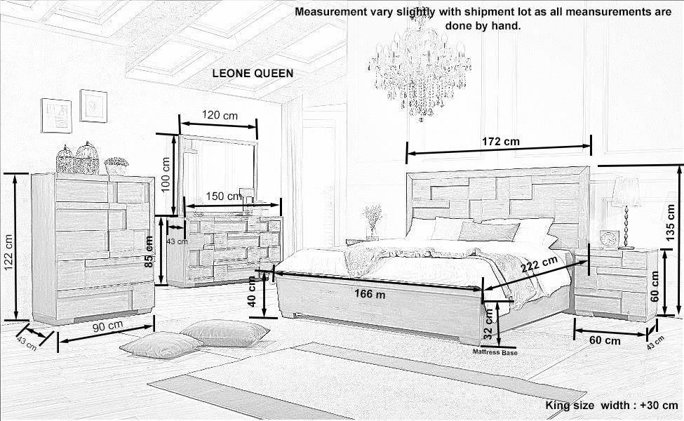 Modern Leone Dresser with Mirror - Bedroom Furniture - The A2Z Furniture