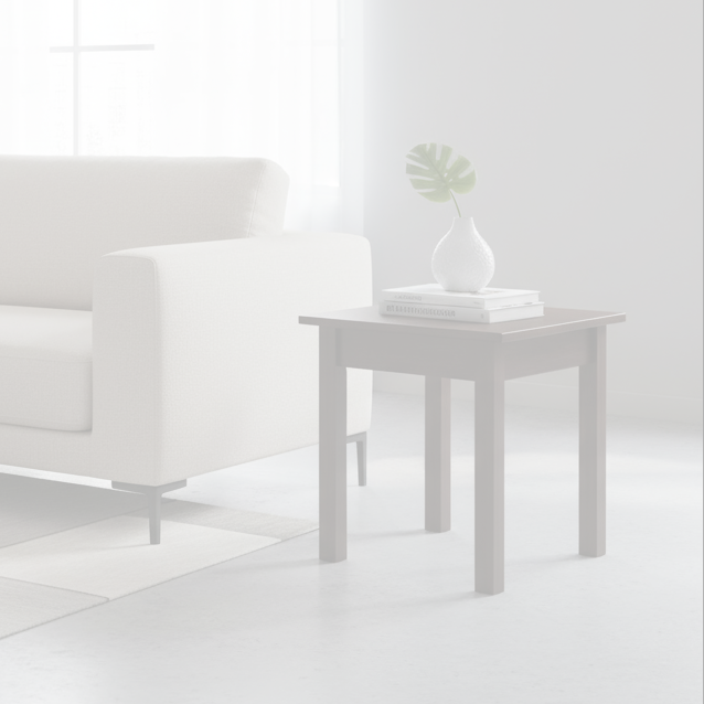 Leone End Table dimension diagram