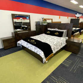 Leone Solid Wooden Bed Frame available in Queen and King Size - The A2Z Furniture