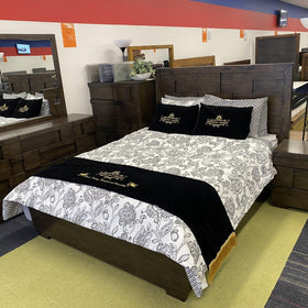 Leone Solid Wooden Bed Frame available in Queen and King Size - The A2Z Furniture