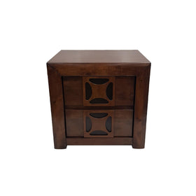 Lilly Bedside Table - Rustic Wooden Bedroom Furniture - The A2Z Furniture