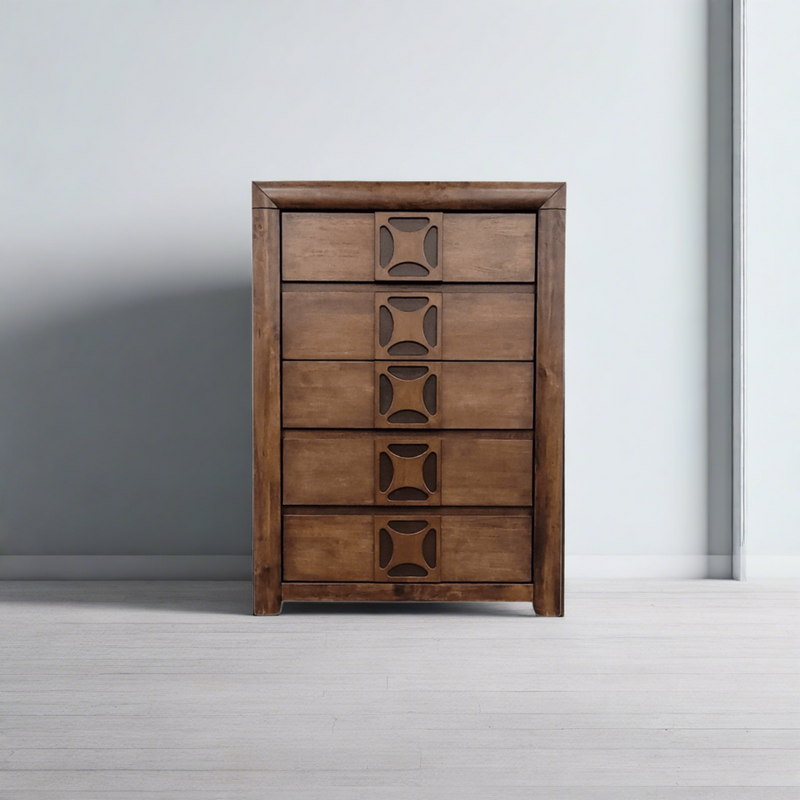 Lilly Tallboy: Solid Wood Chest of Drawers - The A2Z Furniture