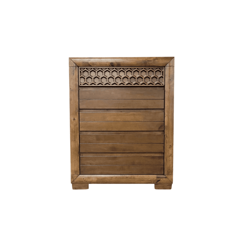 Lucy Tallboy: Solid Wood Chest of Drawers - The A2Z Furniture