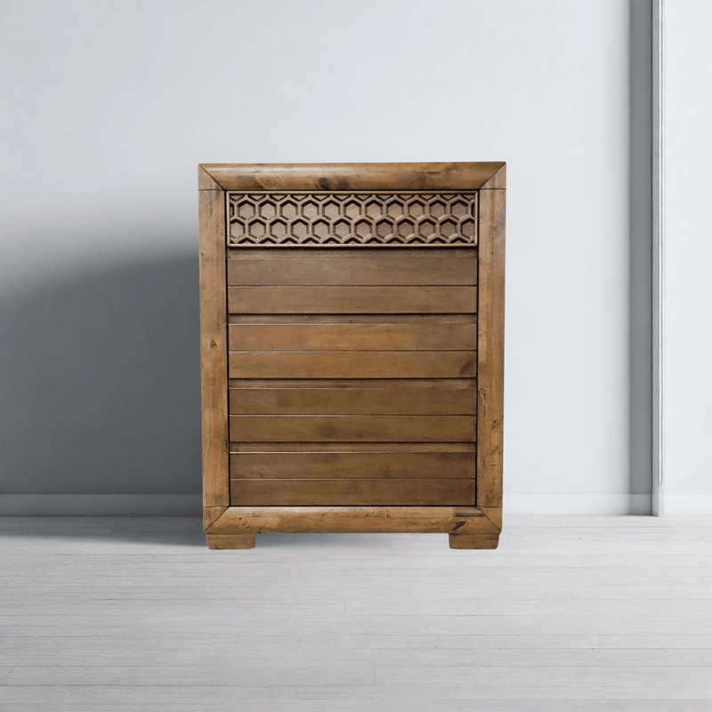 Lucy Tallboy: Solid Wood Chest of Drawers - The A2Z Furniture