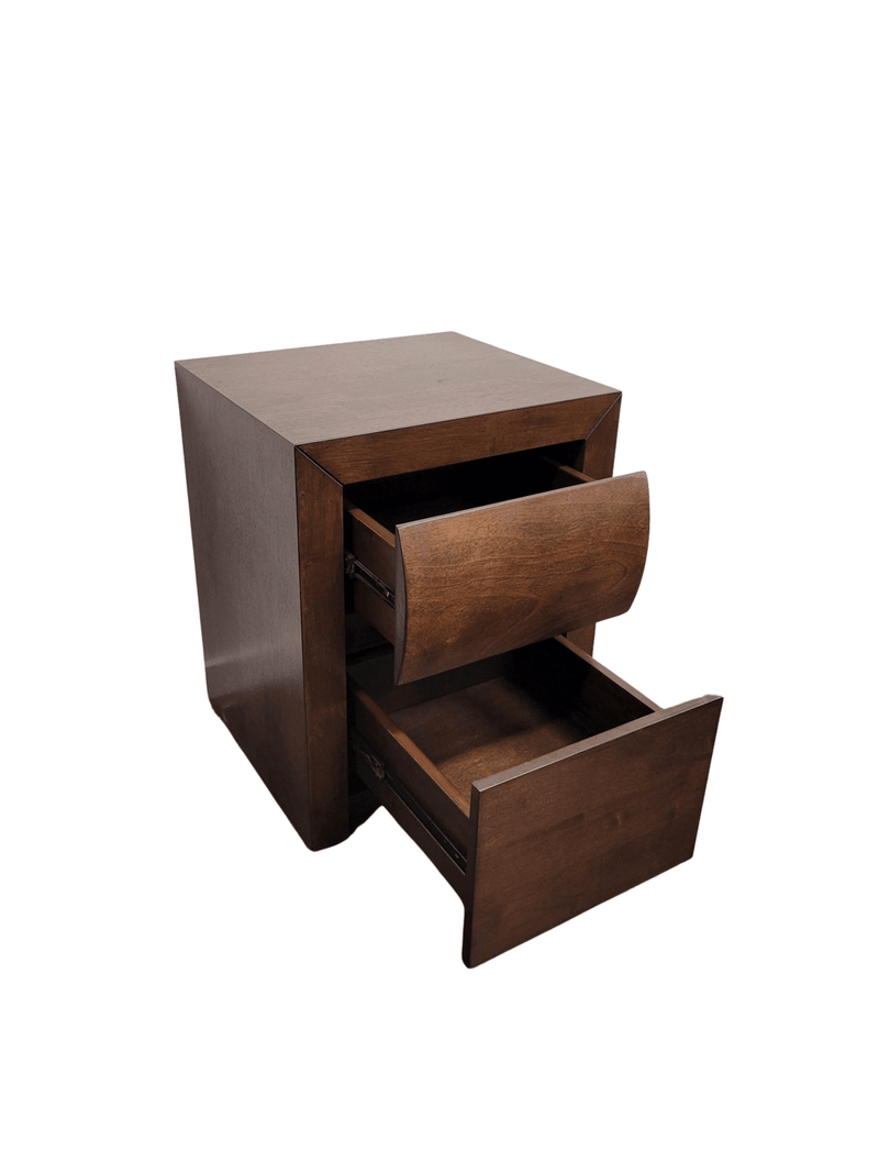 Stylish Luka Bedside Table - Walnut - The A2Z Furniture
