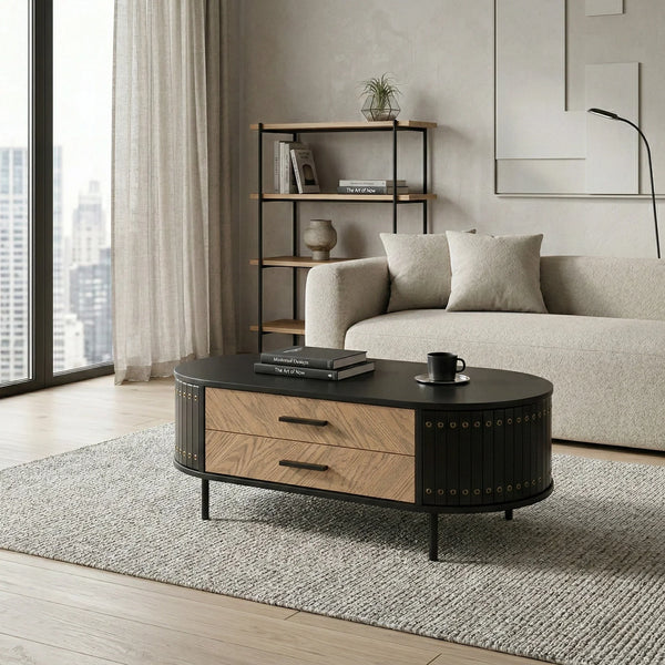 Zara Modern Oval Coffee Table - The A2Z Furniture
