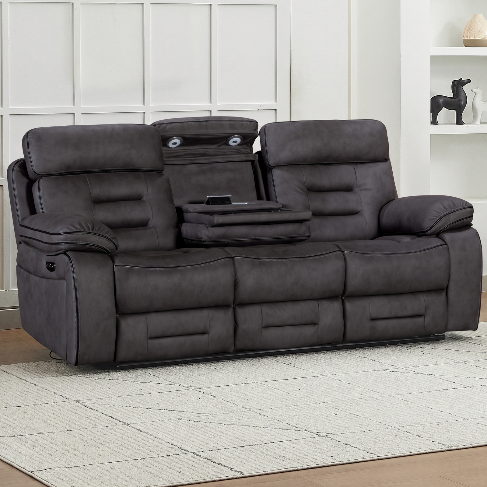 Malvern 3 Seater Dual Motor Electric Recliner Lounge