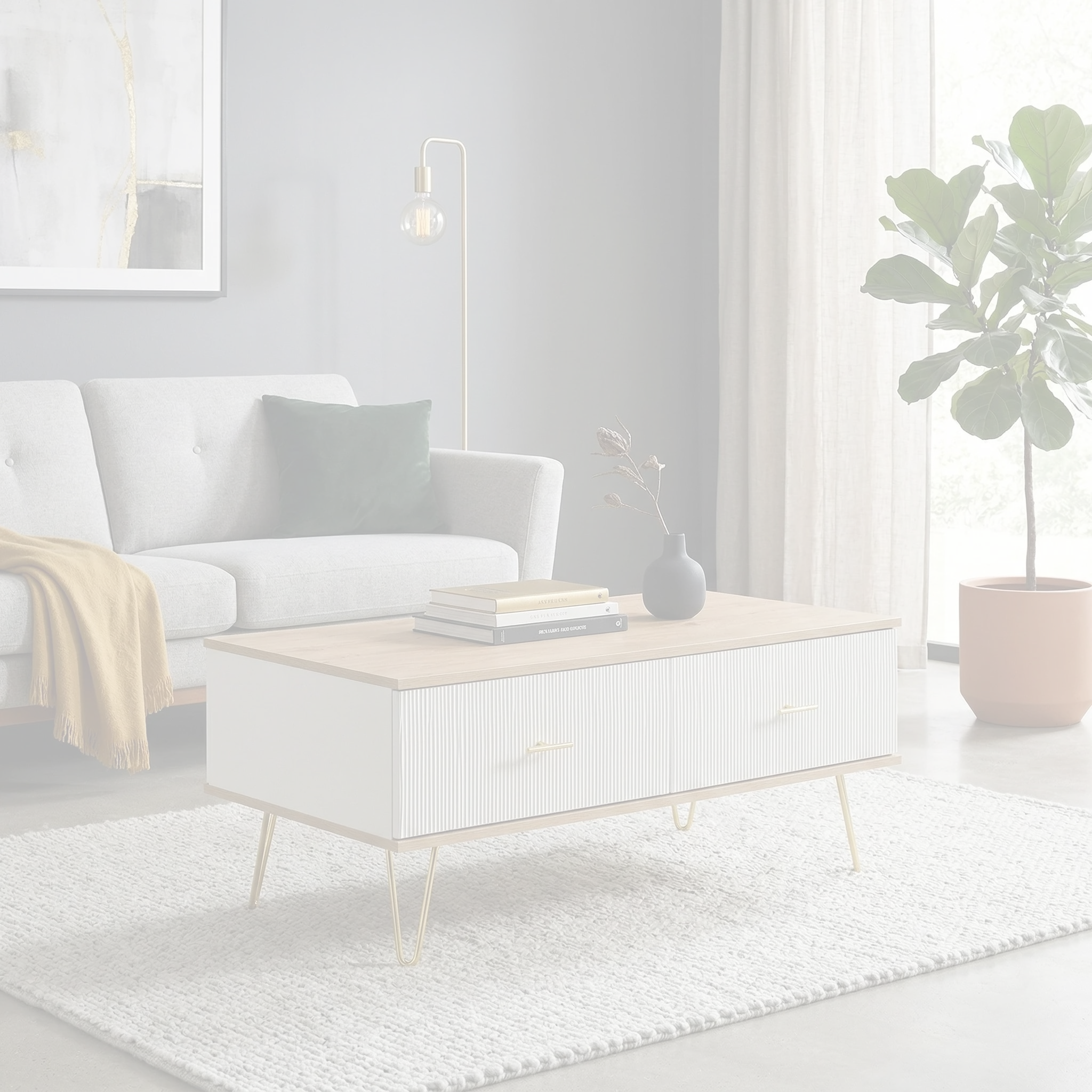 Manuka Coffee Table dimension diagram — 110 x 60 x 46 cm