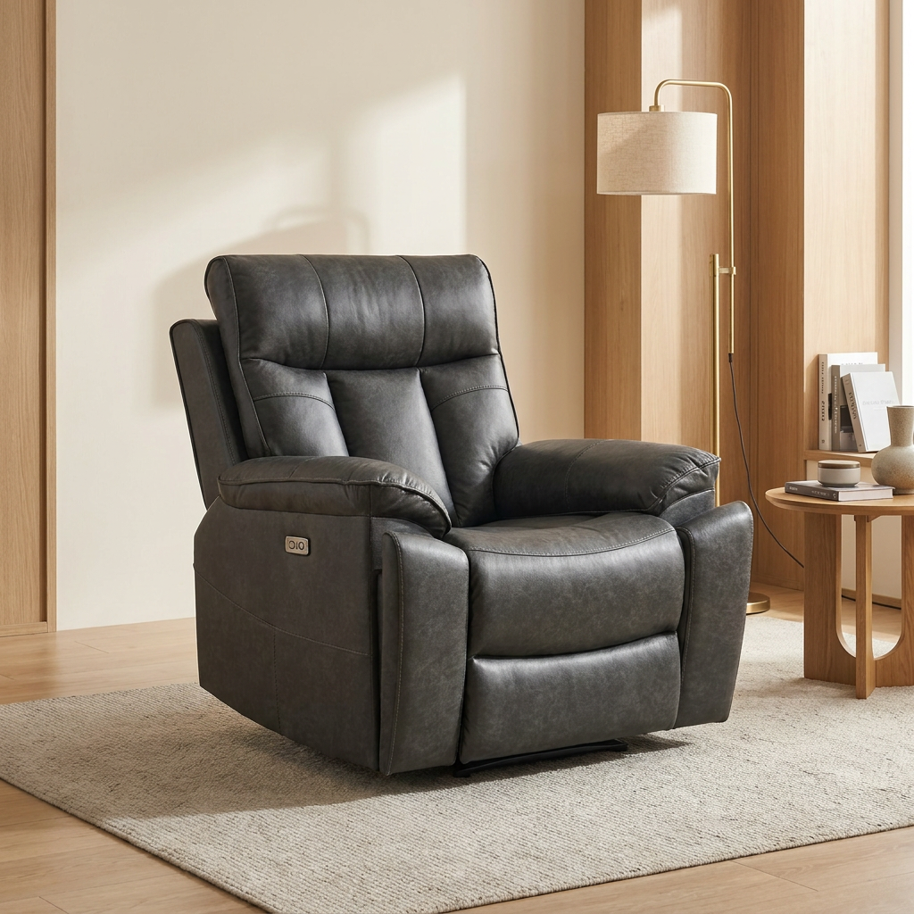 Marshall Air Leather Electric Recliner Chair