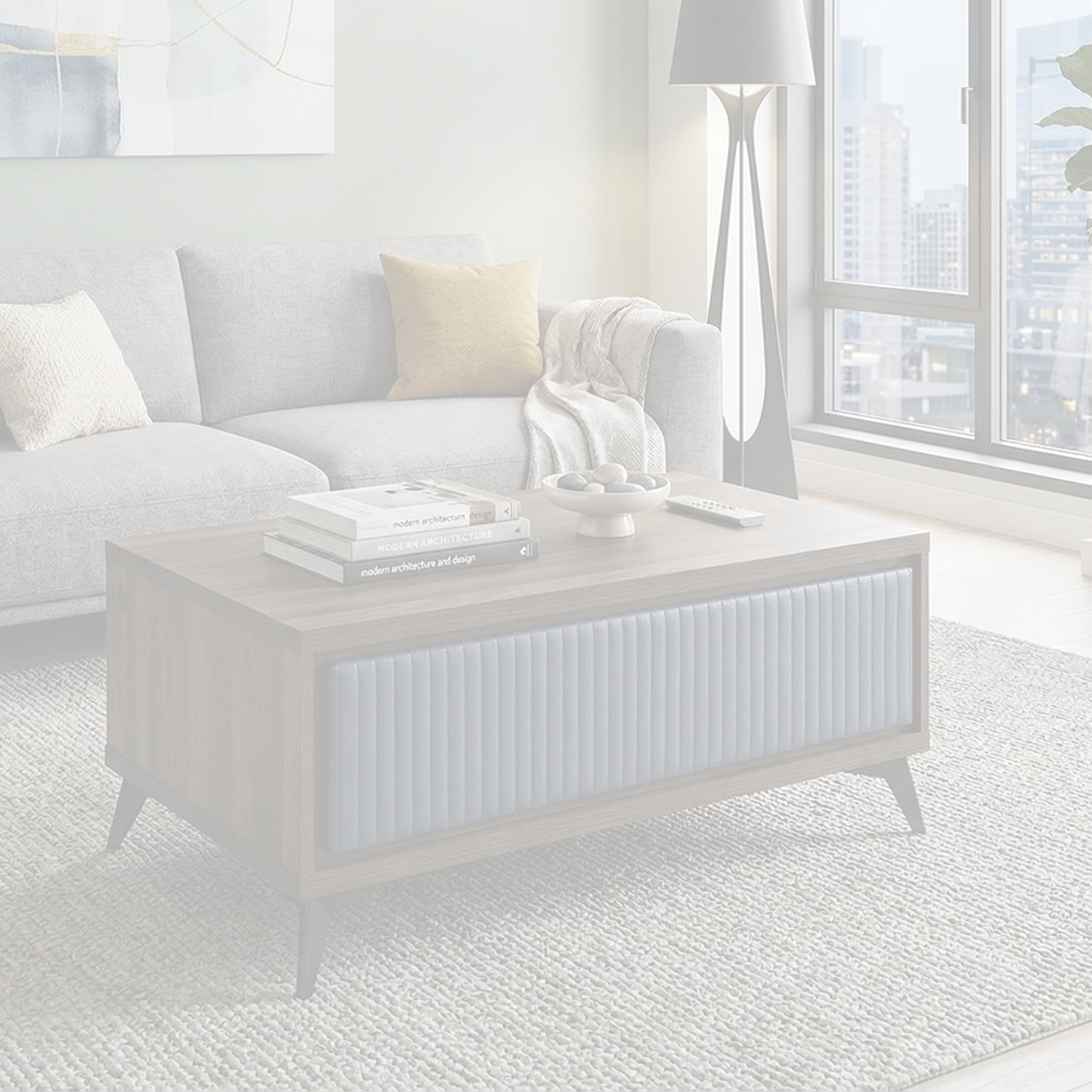 Mernda Coffee Table dimension diagram — 100 x 60 x 47.5 cm