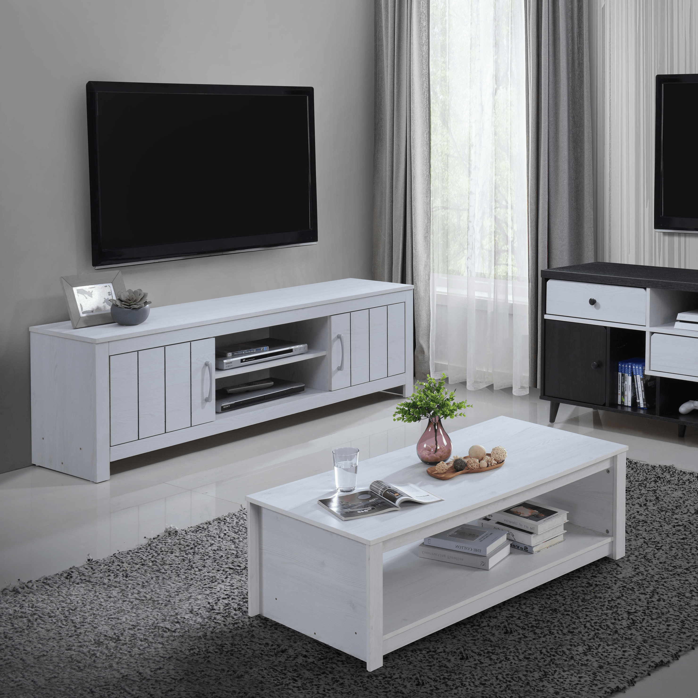 Miami TV Unit and Coffee Table Set