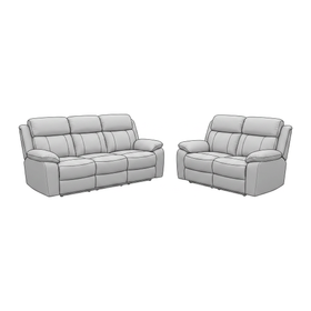 Milano 3+2 Brown Recliner Package dimension diagram — 3 Seater and 2 Seater