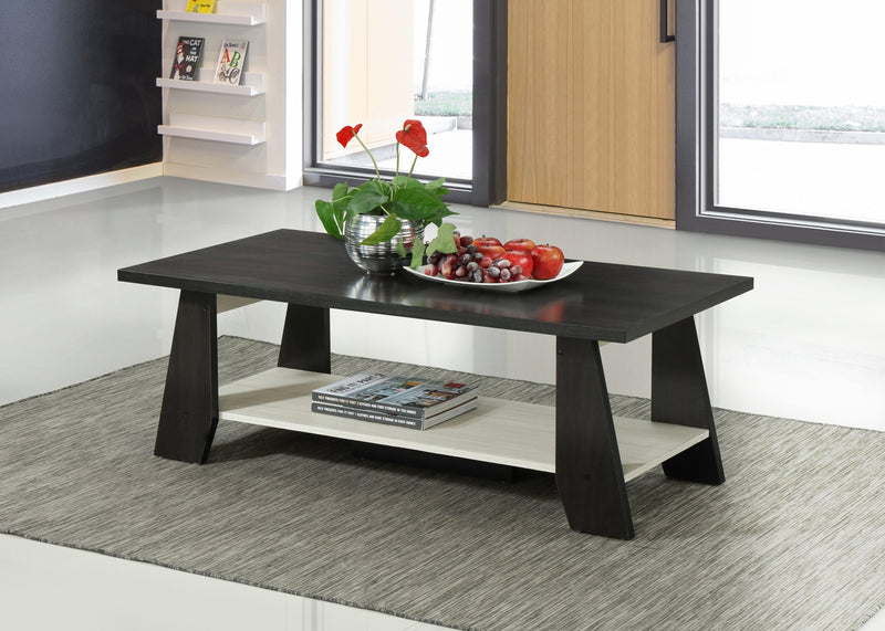 Monalisa Coffee Table and TV Unit Set from The A2Z Furniture - modern design with open shelves for storage