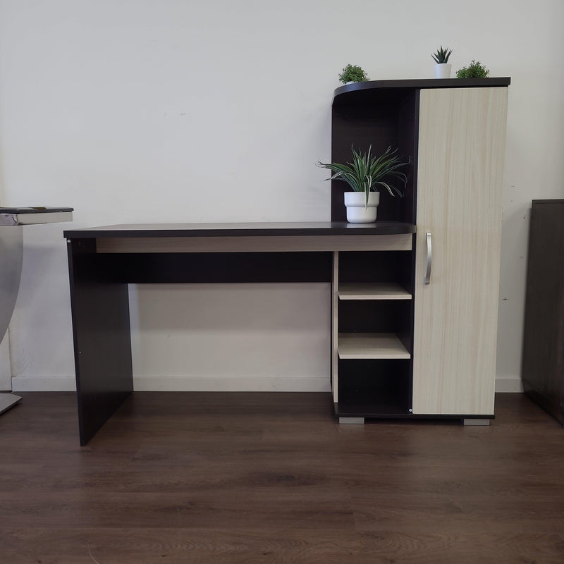Monalisa Study Table by The A2Z Furniture - Modern design with desk and storage cabinet, made of high-quality MDF, perfect for home office or study area.