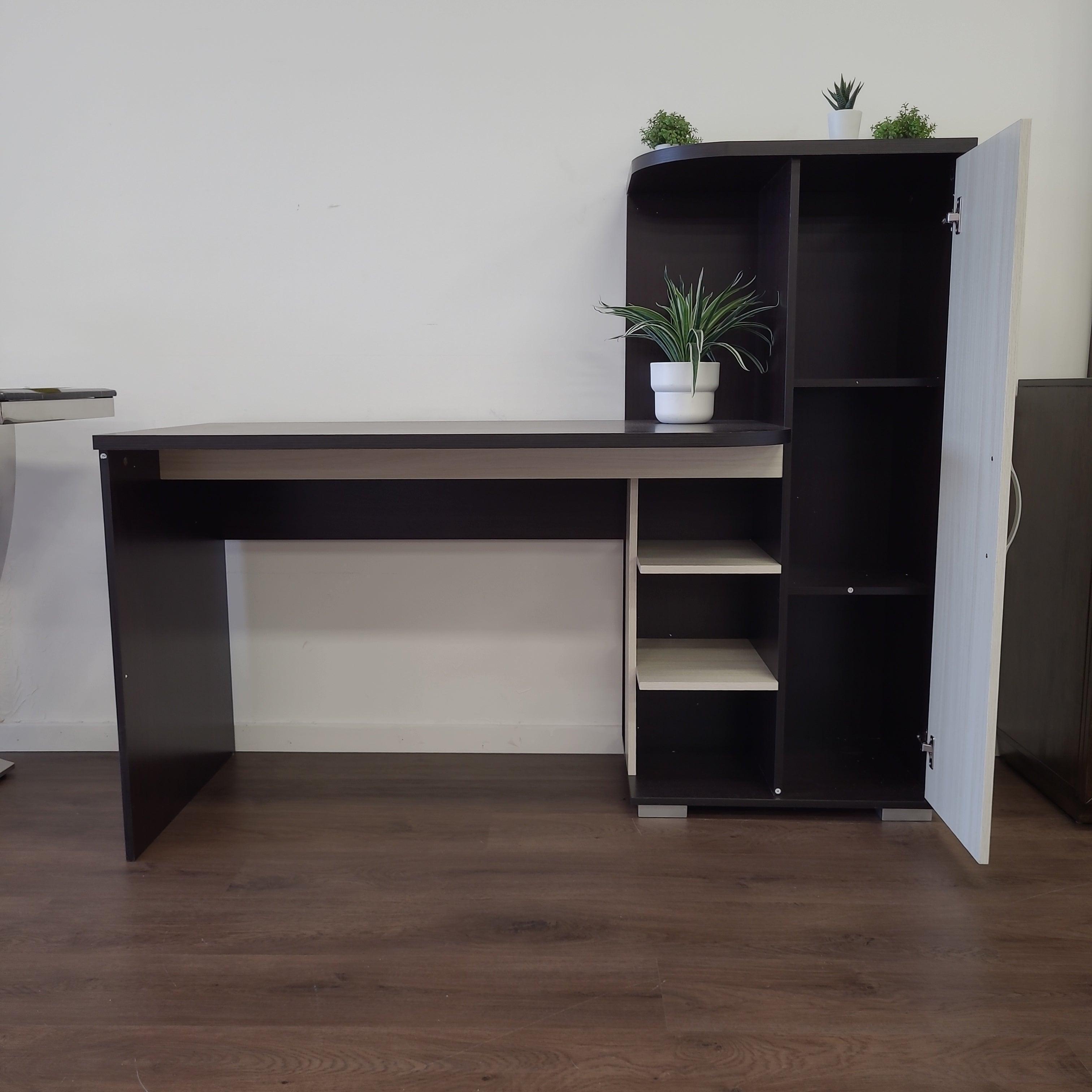 Monalisa Study Table by The A2Z Furniture - Modern design with desk and storage cabinet, made of high-quality MDF, perfect for home office or study area.