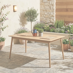 Nassau Rectangular Outdoor Table dimension diagram base