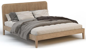 Ollie bed frame in natural reclaimed pine
